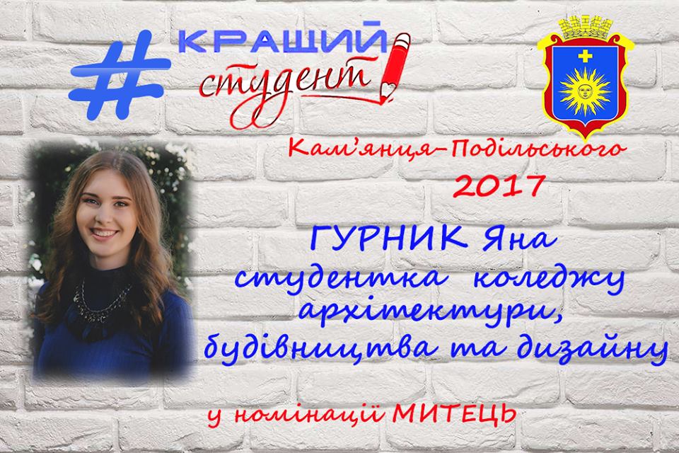 Кращий студент міста Кам&rsquo;янця-Подільського вихованка ЦДЮТ