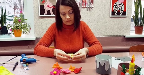 Практичне відеозаняття. Святковий свічник.