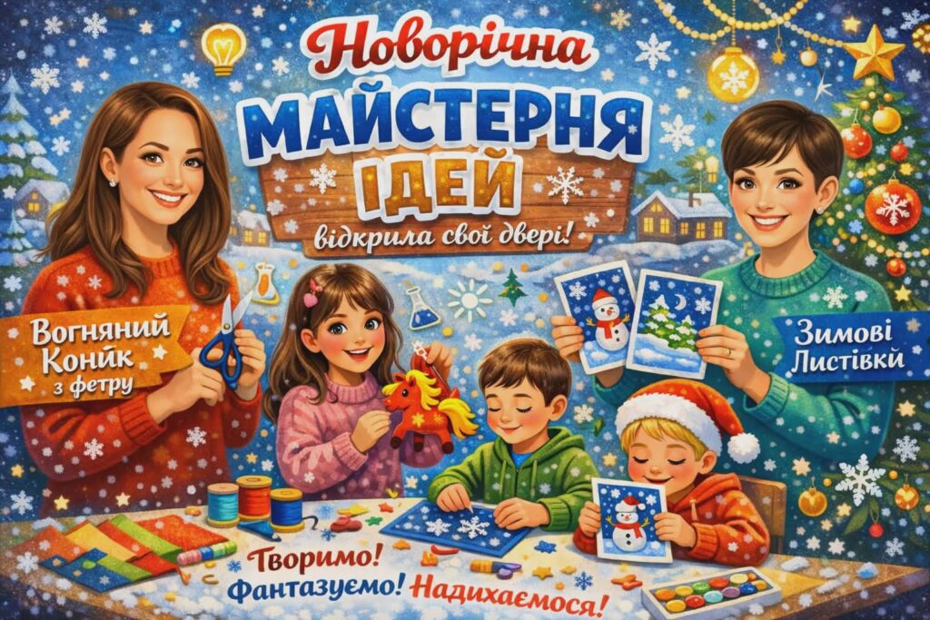 Новорічна майстерня ідей відкрила свої двері!
